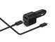 Автомобільний зарядний пристрій Samsung Super Fast Dual Car Charger (45W+15W) з кабелем Type-C to Type-C Black (EP-L5300XBEGWW)