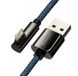 Кабель Baseus Legend Series Eibow Cable USB Lightning 2.4A 2M Blue CACS000103