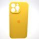 Силиконовый чехол накладка Silicon Case Full Camera для iPhone 15 Pro Yellow