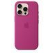 Чохол накладка Silicon Case with MagSafe Splash Screen для Apple iPhone 16 Pro Fuchsia (Фуксія)