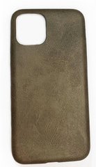 Кожаный чехол накладка Cord TPU PU Leather Case iPhone 11 Pro Brown
