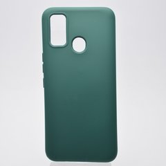 Чехол накладка Full Silicone Cover для Tecno Spark 7 Midnight Green