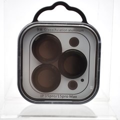 Защитное стекло на камеру Metal Classic для iPhone 15 Pro/15 Pro Max Black