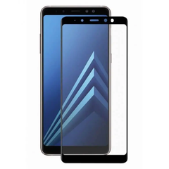Захисне скло Silk Screen для Samsung A730 Galaxy A8 Plus (2018) (0.33mm) Black тех. пакет