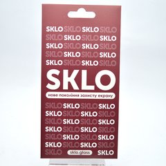 Защитное стекло SKLO Premium для Oppo A76 4G Черная рамка
