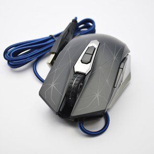 Мышка проводная игровая с подсветкой Mixie S50 Black