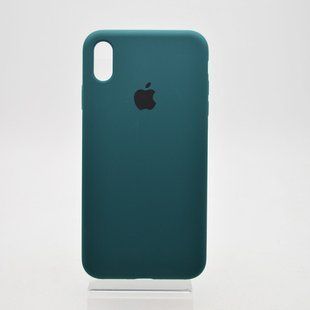 Чохол накладка Silicon Case Full Cover для iPhone Xs Max Dark Green