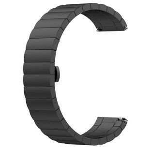 Металевий ремінець для Amazfit/Samsung 20mm Square Design Black (Чорний)