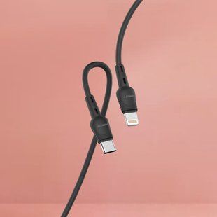 Кабель ANSTY Z-024-PI Type-C to Lightning 20W 3A 1M Чорний