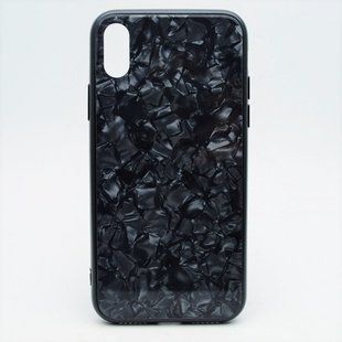 Скляний чохол Jelly Eye (Glass+TPU) для iPhone X/iPhone XS 5.8" Black