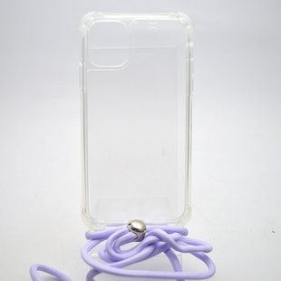 Чехол накладка TPU Cord со шнурком для iPhone 11 Lilac