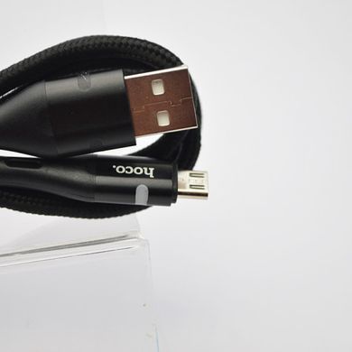 Кабель Hoco U93 Shadow microUSB 1.2m Black