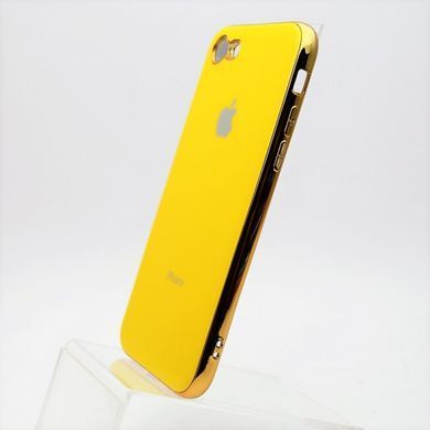 Чехол глянцевый с логотипом Glossy Silicon Case для iPhone 7/8 Yellow