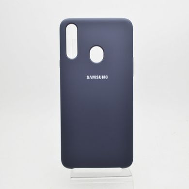 Чехол накладка Silicon Cover for Samsung A207 Galaxy A20s Blue (C)