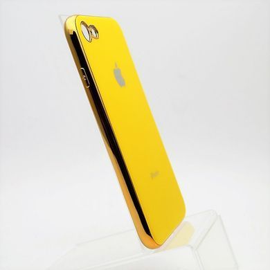 Чехол глянцевый с логотипом Glossy Silicon Case для iPhone 7/8 Yellow