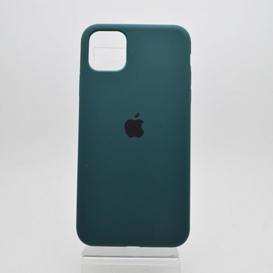 Чехол накладка Silicon Case Full Cover for iPhone 11 Pro Max (Pine Green)