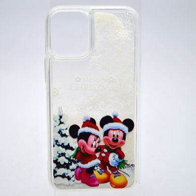 Чехол с новогодним рисунком (принтом) Merry Christmas Snow для Apple iPhone 12 Mini Mickey Mouse
