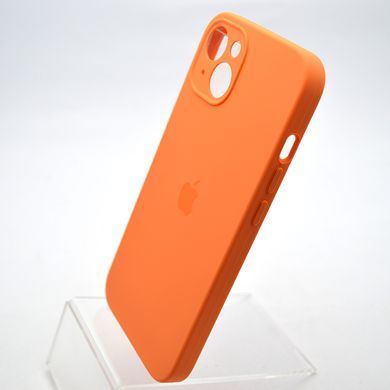 Силіконовий чохол накладка Silicon Case Full Camera для iPhone 15 Golden Orange