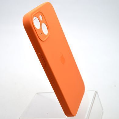 Силіконовий чохол накладка Silicon Case Full Camera для iPhone 15 Golden Orange