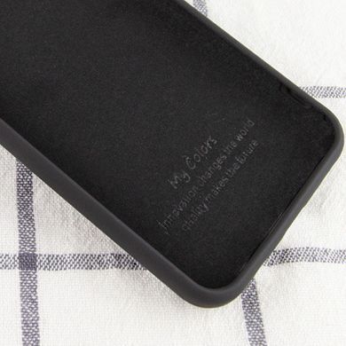 Чехол накладка Silicon Case Full Cover для Oppo A73 Black/Черный