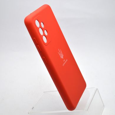Чехол с патриотическим принтом Silicone Case Print Тризуб для Samsung A52/A52s Galaxy A525/A528 Red/Красный