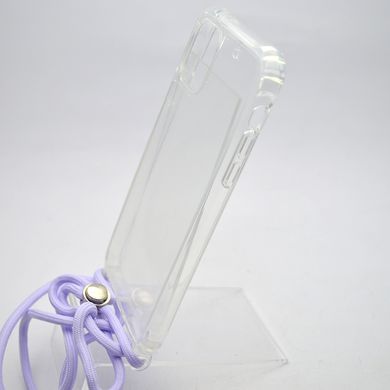 Чехол накладка TPU Cord со шнурком для iPhone 11 Lilac