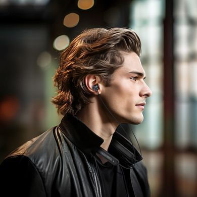 Беспроводные наушники на шею (Bluetooth) Hoco ES70 Armour neck-mounted Black