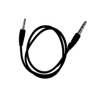 AUX stereo cable (2.5mm-3.5mm) short Black