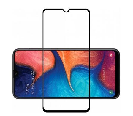 Захисне скло для Samsung A205 Galaxy A20/M305 (M30) (2019) Full Glue Premium 2.5D Black тех. пакет