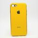 Чехол глянцевый с логотипом Glossy Silicon Case для iPhone 7/8 Yellow