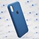 Чохол накладка Silicon Case для iPhone X / iPhone XS 5,8" Blue cobalt