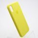 Чехол накладка Silicon Case для iPhone X/iPhone Xs New yellow/Желтый