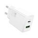 Мережевий зарядний пристрій Hoco N71 PD30W+QC3.0 Gan White