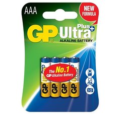 Батарейка GP Ultra Plus Alkaline 24AUP LR03 size AAA E92 1.5V