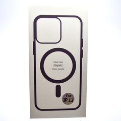 Чохол накладка з MagSafe Clear Case Magnetic для Apple iPhone 13 Dark Purple