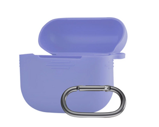 Чехол накладка с карабином Silicon Case для AirPods 3 Lavander