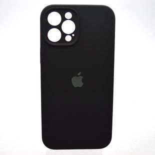 Силіконовий чохол накладка Silicon Case Full Camera для iPhone 12 Pro Max Black