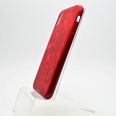 Стеклянный чехол Jelly Eye (Glass+TPU) for iPhone X/iPhone XS 5.8" Red