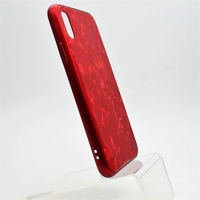 Скляний чохол Jelly Eye (Glass+TPU) for iPhone X/iPhone XS 5.8" Red