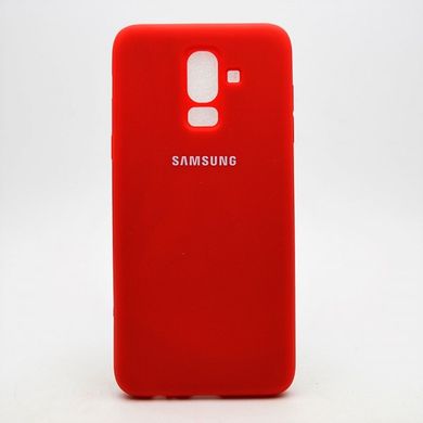 Матовый чехол New Silicon Cover для Samsung J810 Galaxy J8 (2018) Red (C)