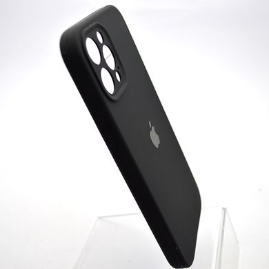Силиконовый чехол накладка Silicon Case Full Camera для iPhone 12 Pro Max Black