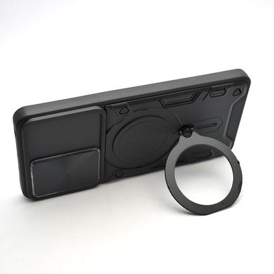 Противоударный чехол Armor Case Stand Case для Xiaomi Redmi Note 11 Pro/Note 12 Pro 4G Black