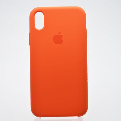Чехол накладка Silicon Case для iPhone Xr New Apricol/Темно-оранжевый