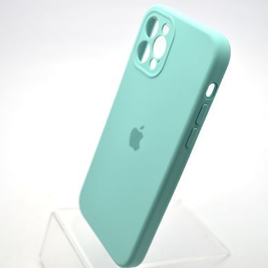 Силіконовий чохол накладка Silicon Case Full Camera для iPhone 12 Pro Max Ice Aquamarine