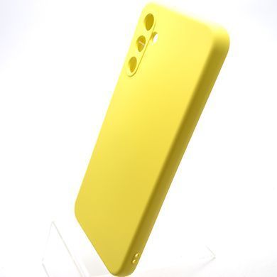 Чехол накладка Silicon Case Full Cover для Samsung A14 Galaxy A145 Lemon