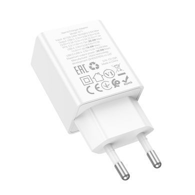 Мережевий зарядний пристрій Hoco N71 PD30W+QC3.0 Gan Black
