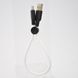Кабель HOCO X21 Silicone Type-C 0.25m White-Black