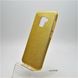 Чехол силиконовый с блестками TWINS для Samsung A530 Galaxy A8 (2018) Gold