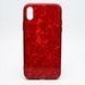 Стеклянный чехол Jelly Eye (Glass+TPU) for iPhone X/iPhone XS 5.8" Red