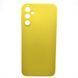 Чехол накладка Silicon Case Full Cover для Samsung A14 Galaxy A145 Lemon